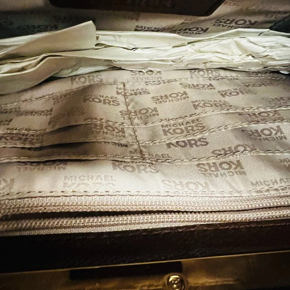 Michael Kors Gold Woven Wristlet - Picture 5 of 7